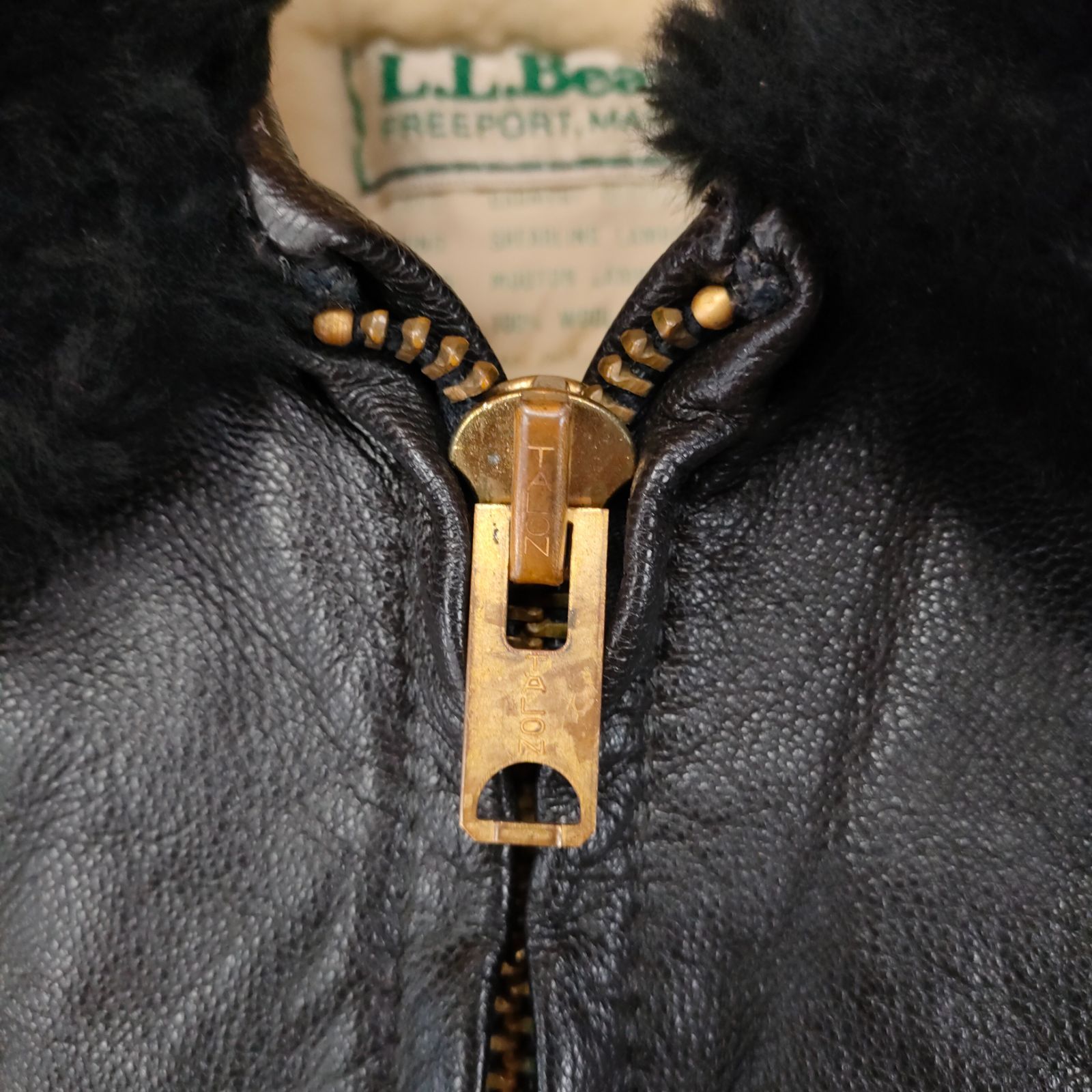 L.L.Bean ダークブラウン レザージャケットG1フライトジャケット