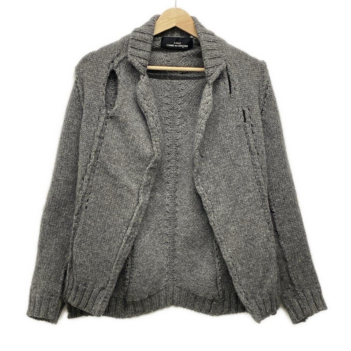 極美品　トリコ　コムデギャルソン ゴールド　ドッキング　カーディガン 130166_m.jpg