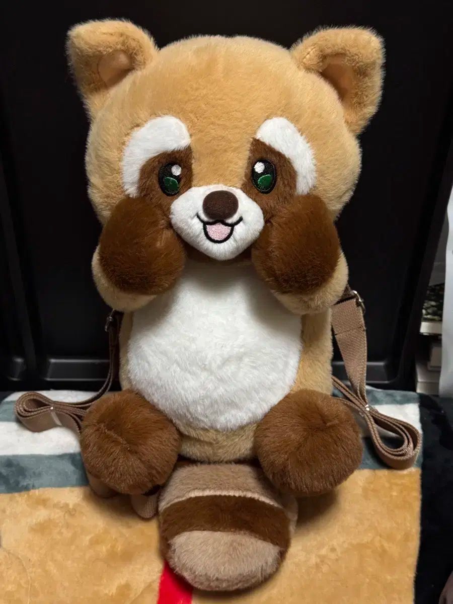 新品 ラクーン 人形 バッグ バックパック