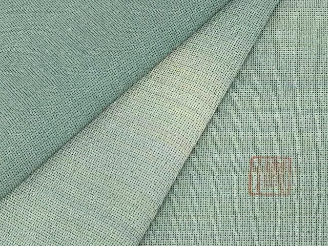 平和屋本店□極上 本塩沢 やまだ織 訪問着 単衣 染色作家 桐村博 逸品  