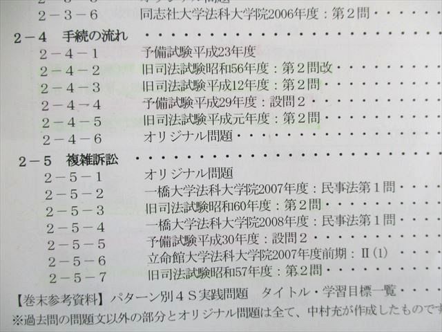 US03-013 BEXA 司法試験 4S基礎講座 4S論文解法パターンテキスト 民事