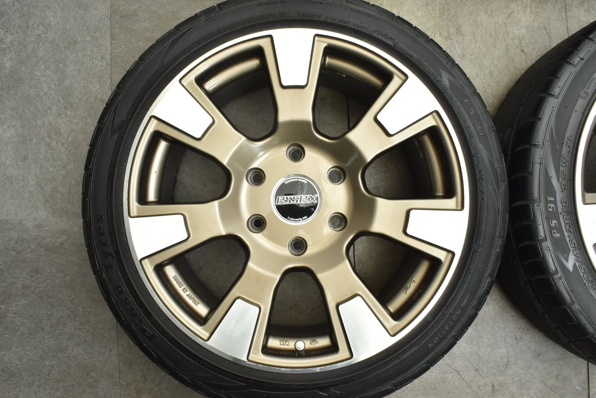 ESSEX ES-18 18in 8J +38 PCD139.7 ピンソ PS91 225⁄45R18 ハイエース