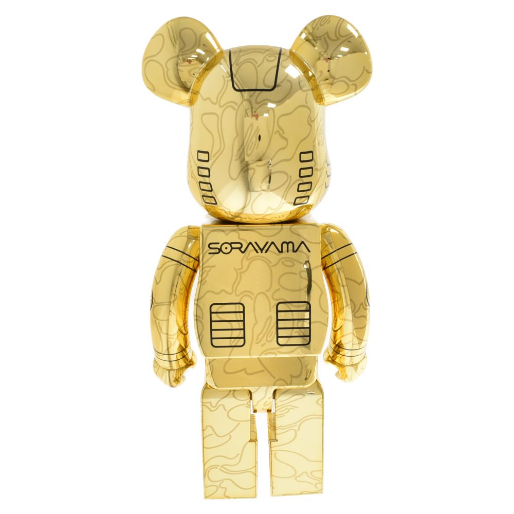 BE@RBRICK BAPE® CAMO SHARK 1000% GOLD（MEDICOM TOY OFFICIAL