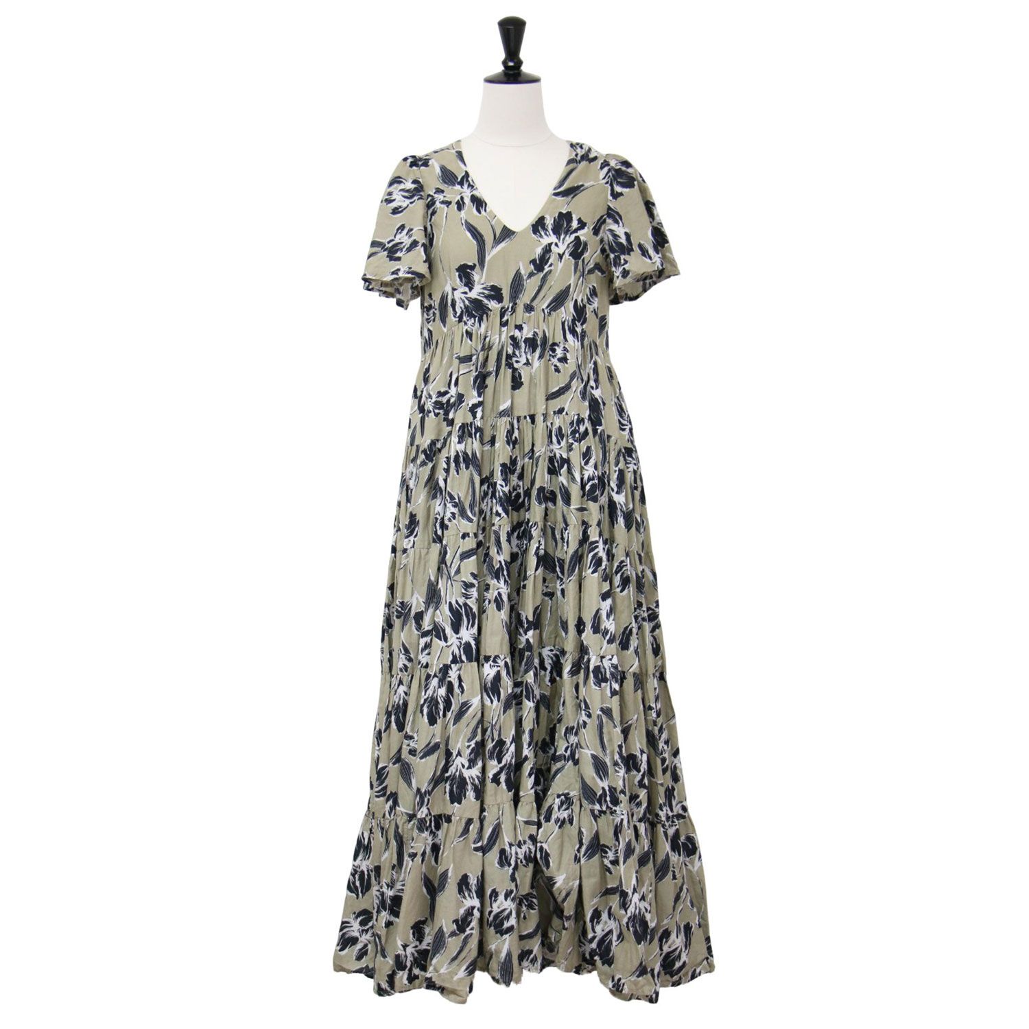 MARIHA マリハ オイスターベージュ ロングワンピース 36 36S ファッション MARIHA マリハ オイスターベージュ ロング