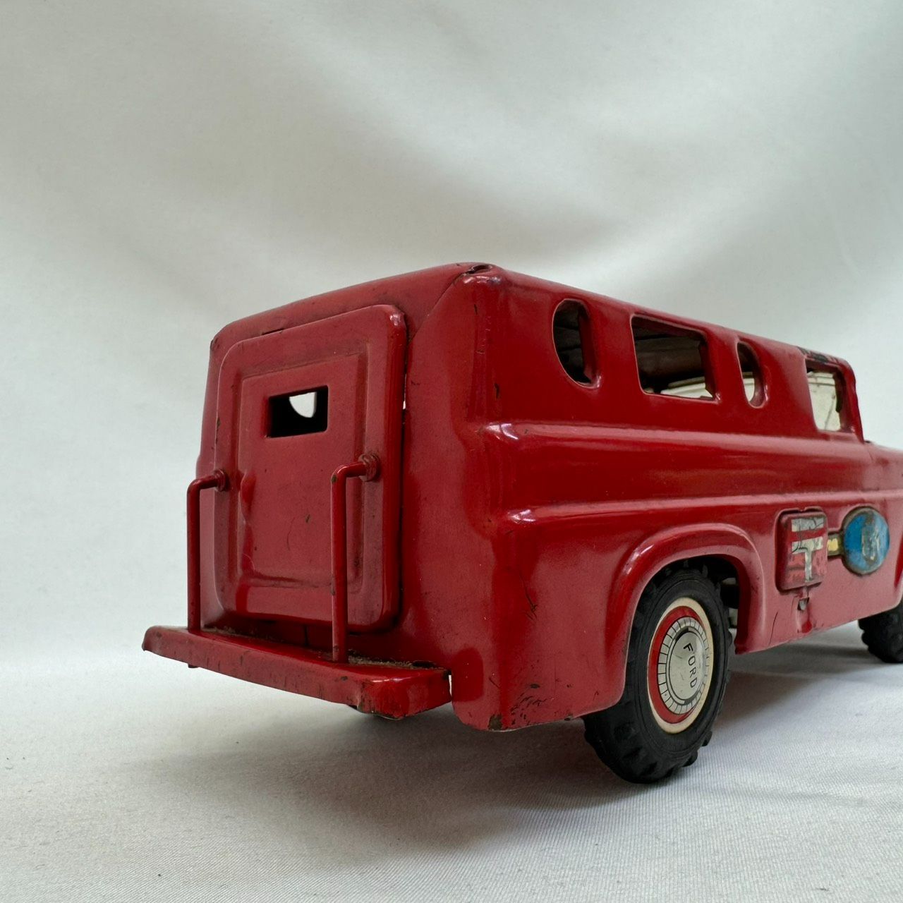 K【ヴィンテージ】1950年代 マルサン ブルドックトイ 郵便車 ブリキ