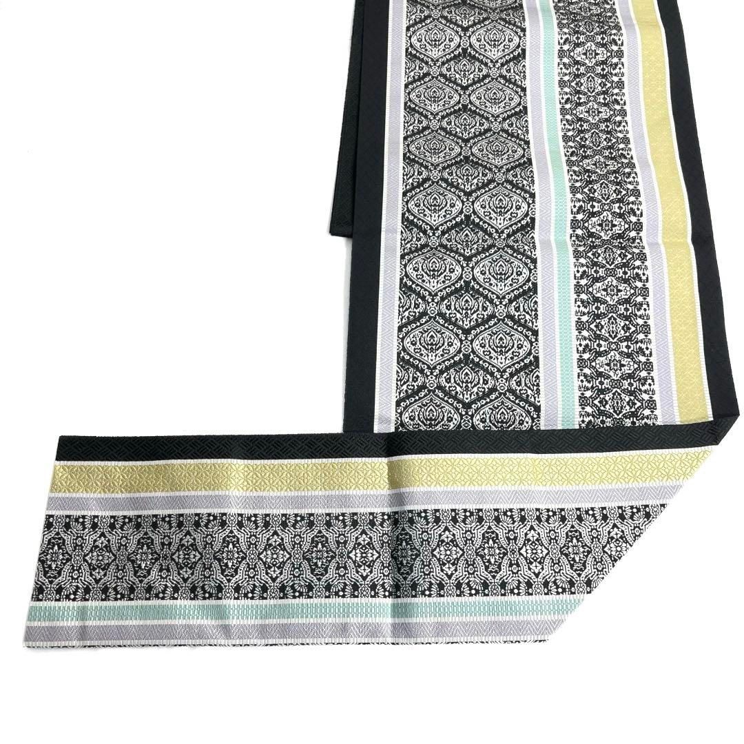 未着用 本場筑前博多織 仕立て上がり 名古屋帯 松葉仕立て 着物 103b d