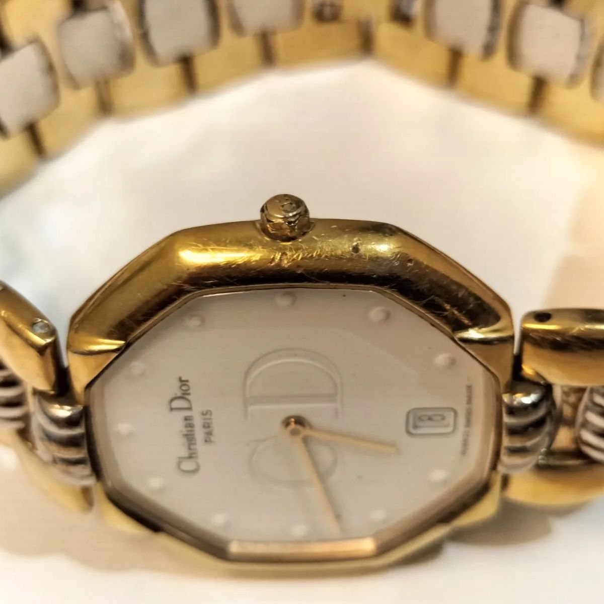 美品】クリスチャン ディオール 腕時計 オクタゴン 45 134