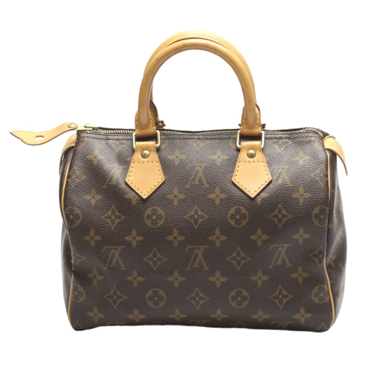 ルイヴィトン M41528 モノグラム ミニボストン スピーディ25 ハンドバッグ LOUIS VUITTON ブラウン