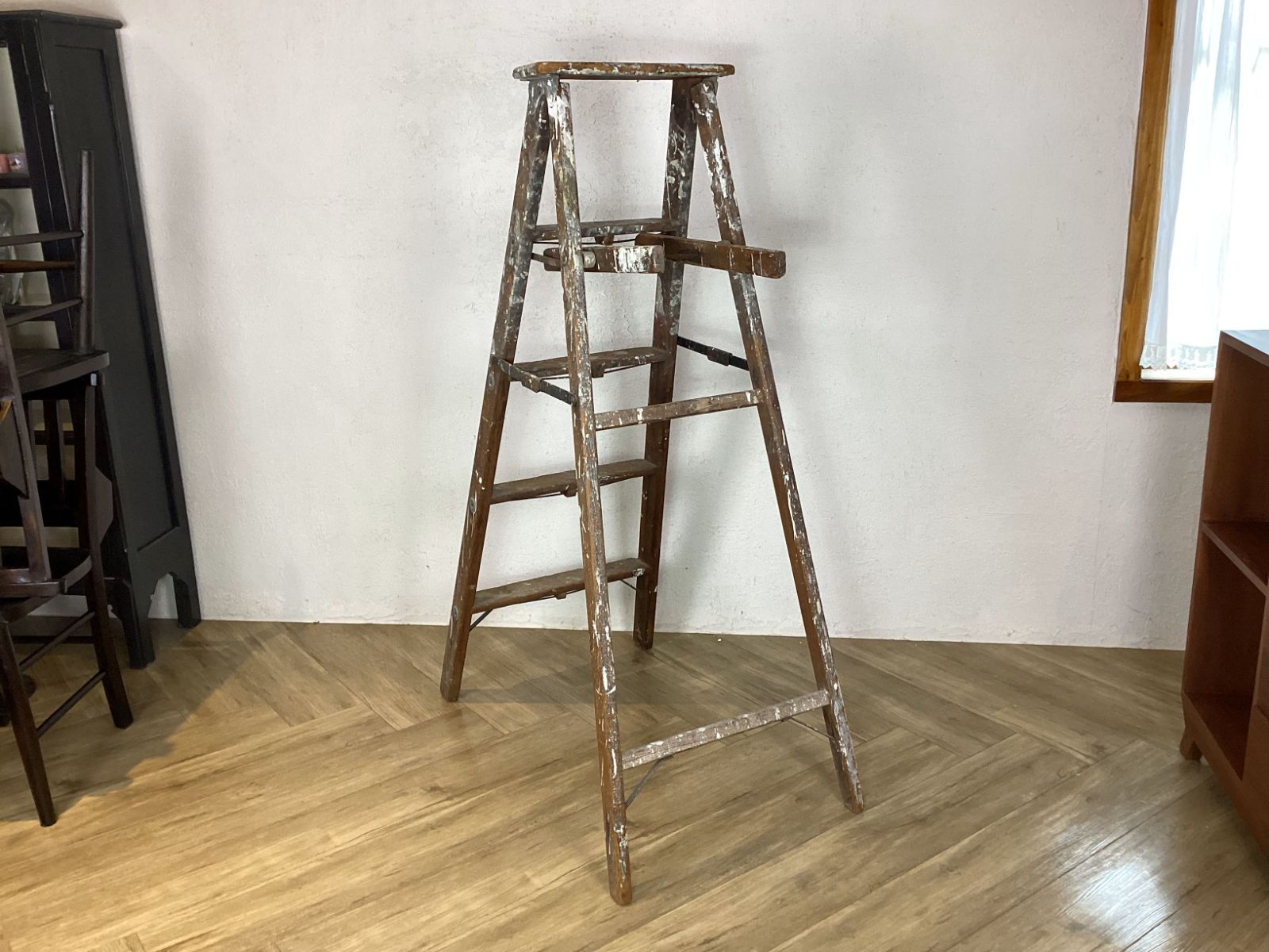 品】ヴィンテージ ウッドラダー