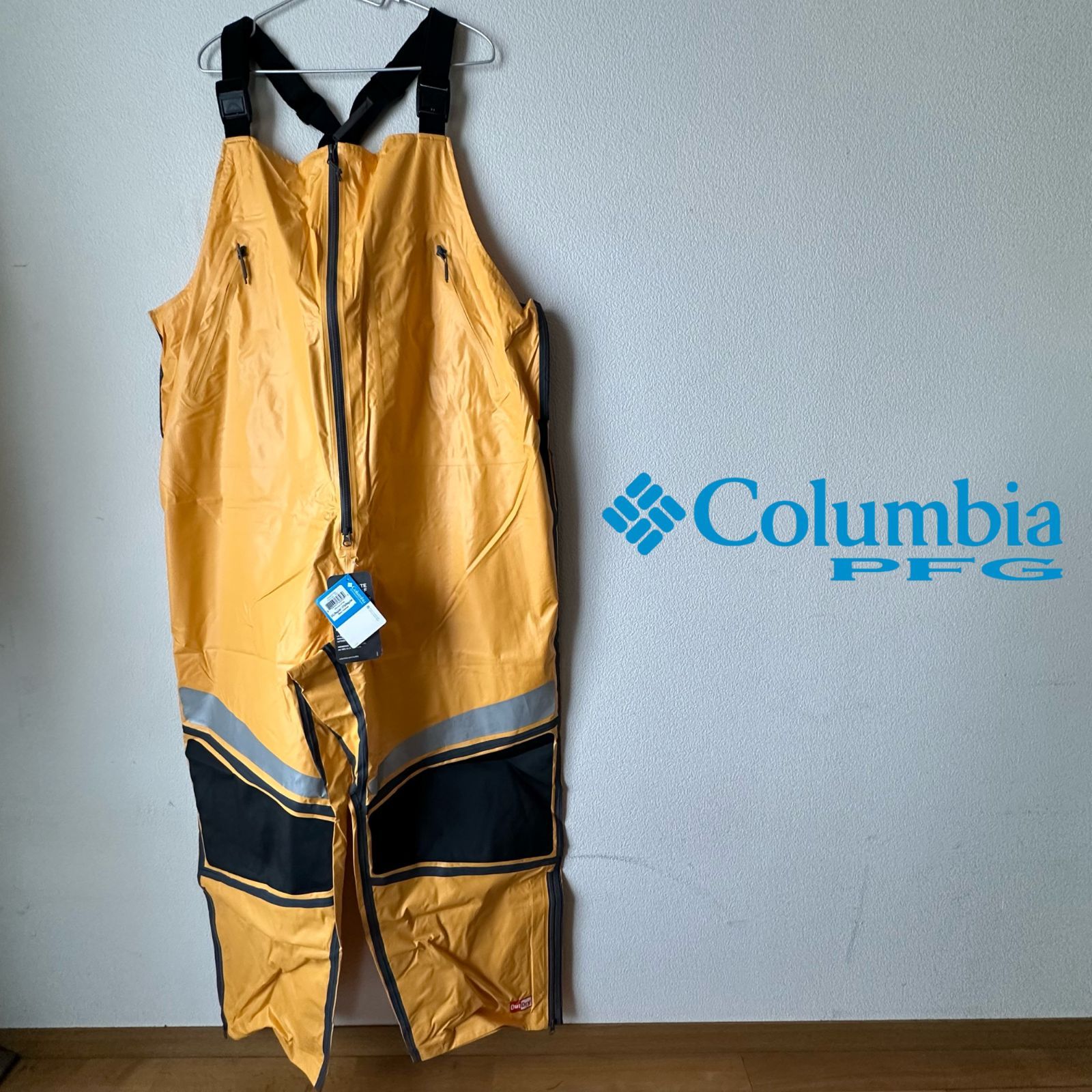 展示品在庫処分 Columbia PFG PFG Force 12 Bib フィッシングビブパンツ | YELLOW | XXL