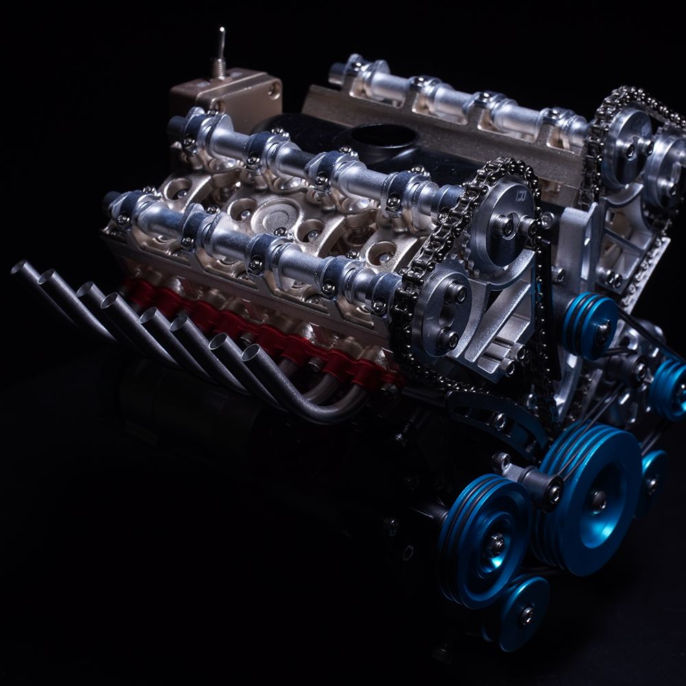 パーツ無料保証付き】V8DOHC エンジン模型 エンジン 組立 キット