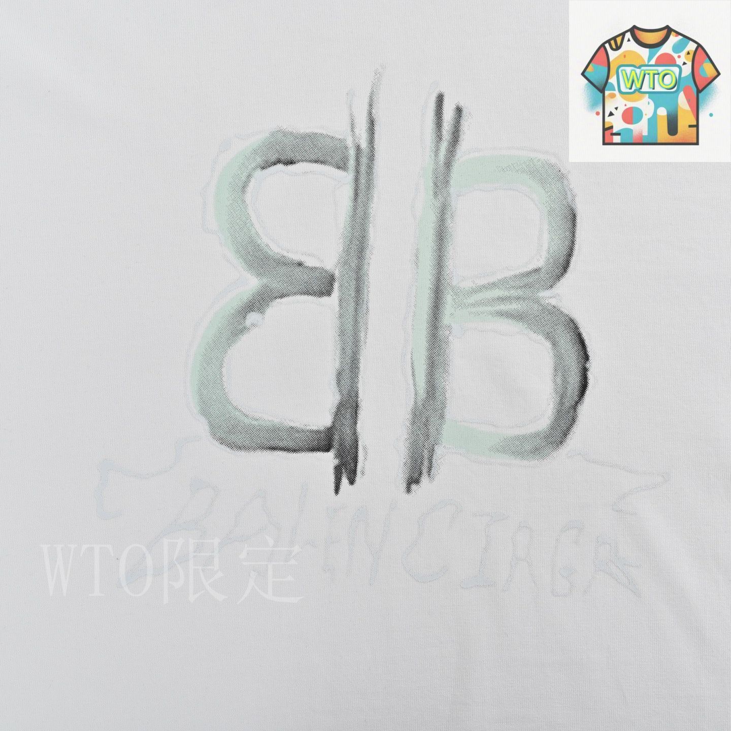 BALENCIAGA ( ◠·◠)ა専用　他の方のご購入はご遠慮ねがいます 今日WTO】Balenciaga バレンシアガ 手描き文字 T シャツ-YE33