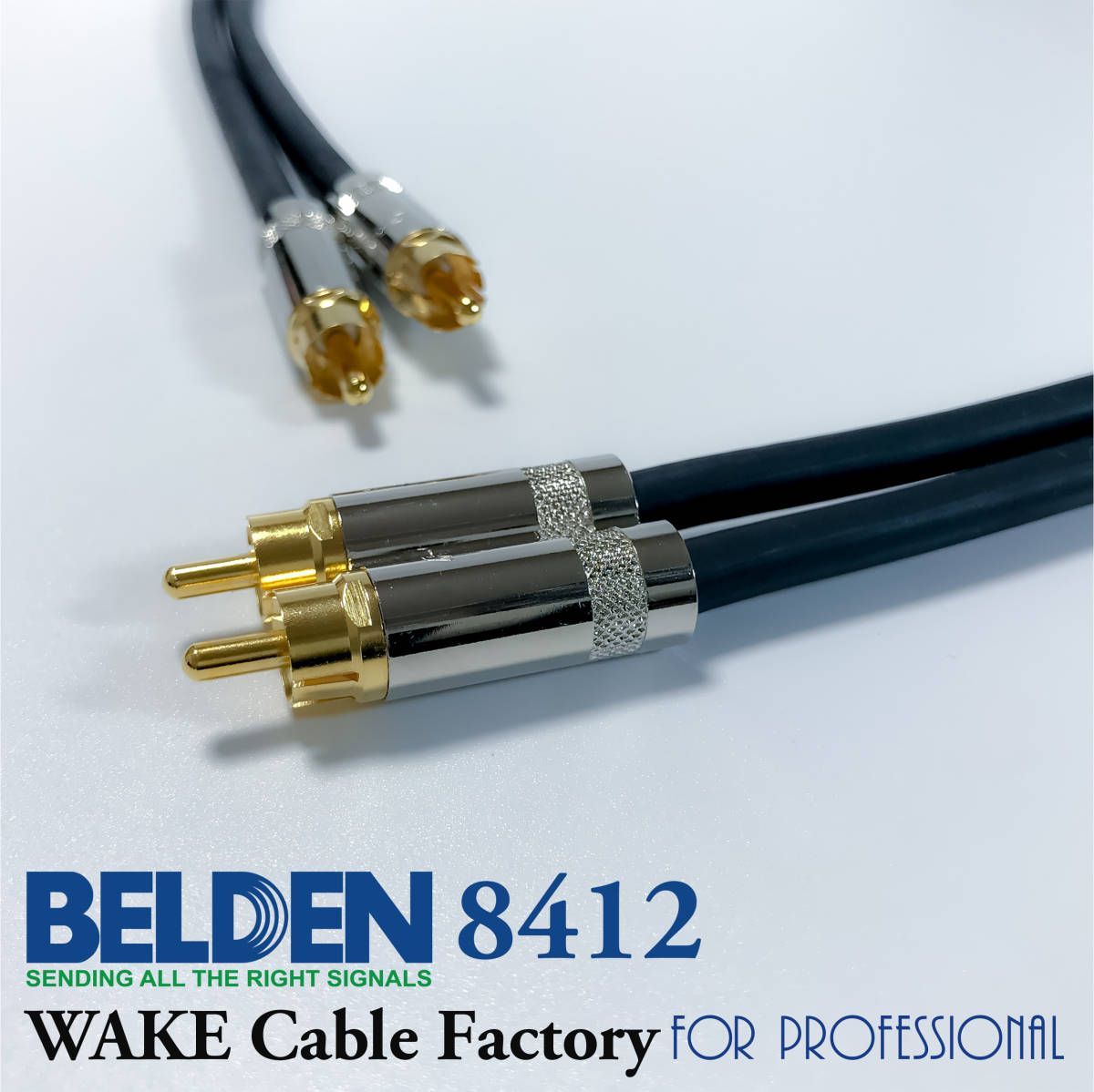 AUDIO YAMATO] RCAケーブル 2本1セット | ケーブル：CANARE L-2T2S