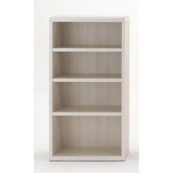フナモコ リビングシェルフ 幅60×高さ113.8cm ホワイトウッド LFS-60 完成品 日本製