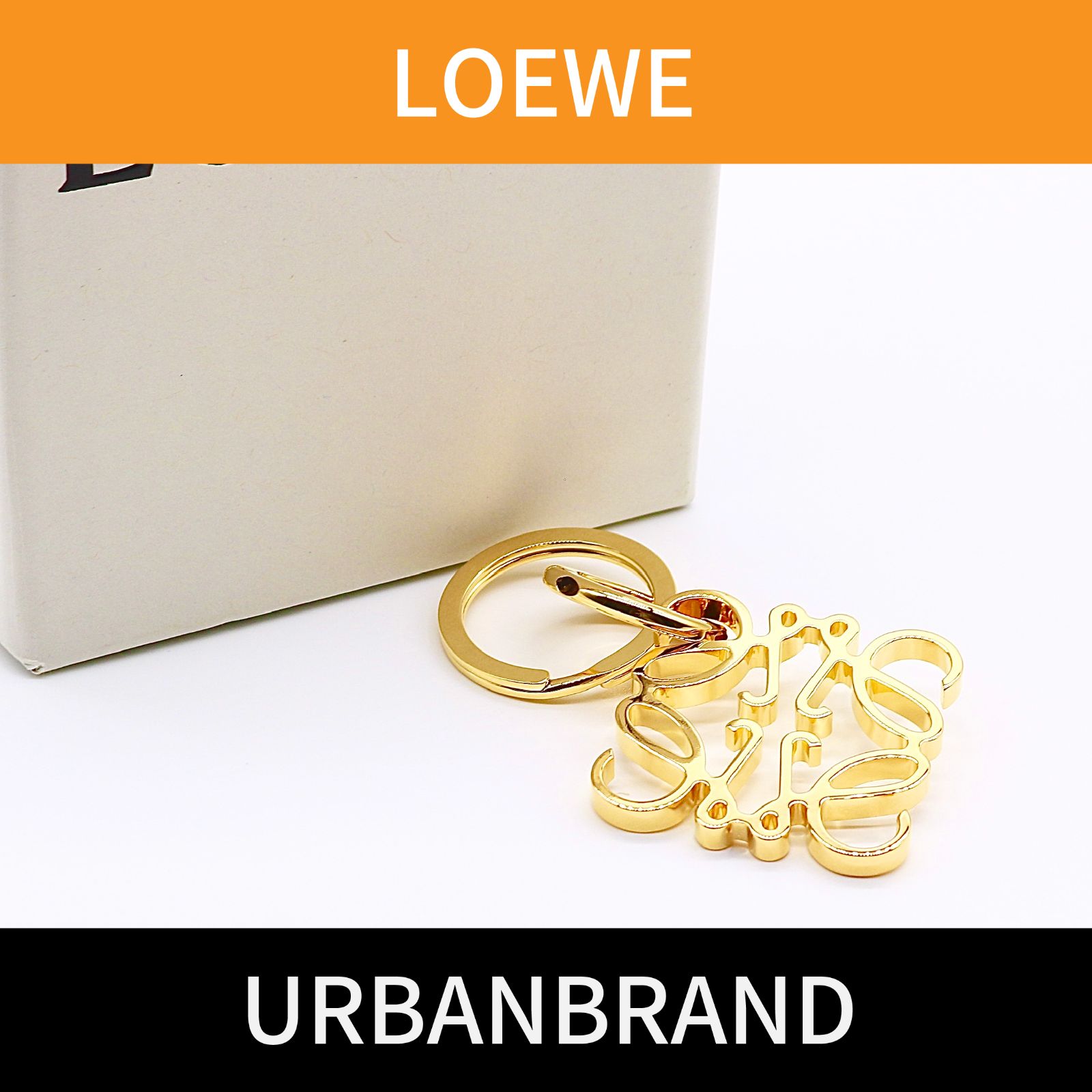 廃盤品‼️ ロエベ LOEWE アナグラム キーリング ゴールド アナグラム キーリング ゴールド - LOEWE