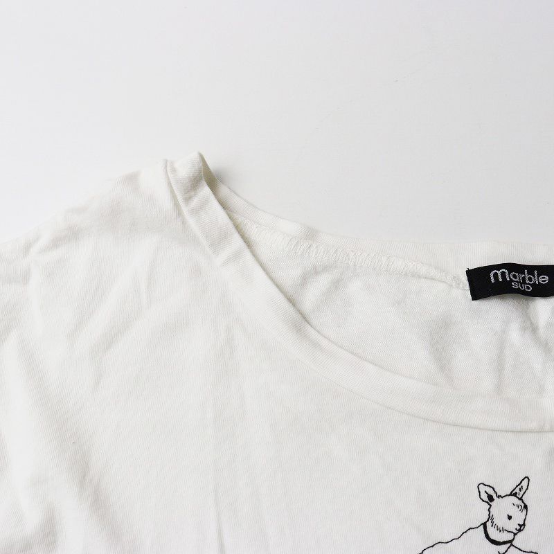 美品／marble SUD マーブルシュッド　動物　バンドカラーシャツ　アニマル Zukan Bear S/S Tシャツ | marble SUD(マーブルシュッド)公式通販