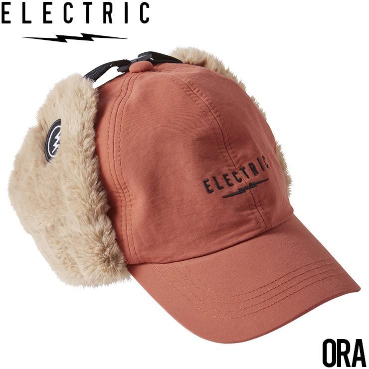 送料無料】帽子 耳当て付きキャップ イヤーフラップ ELECTRIC