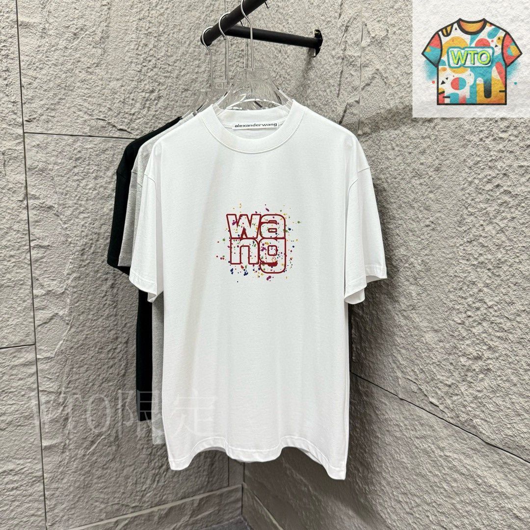 alexanderwang ミニ丈半袖Tシャツ 今日特価】ALEXANDER WANG 胸前 wang プリント短袖 T - メルカリ
