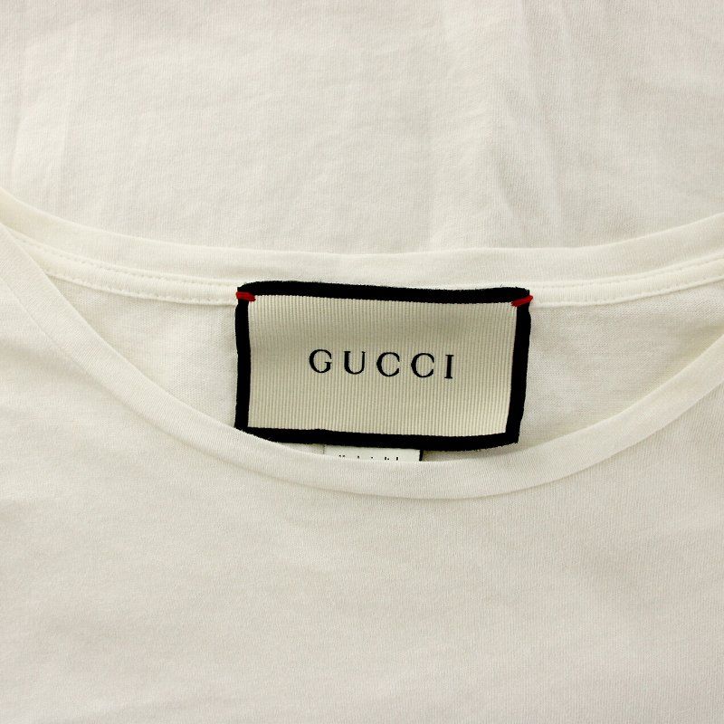 GUCCI グッチ Tシャツ・カットソー 白 L 4103623N0238 788093_XJG1J_9082_001_100_0000