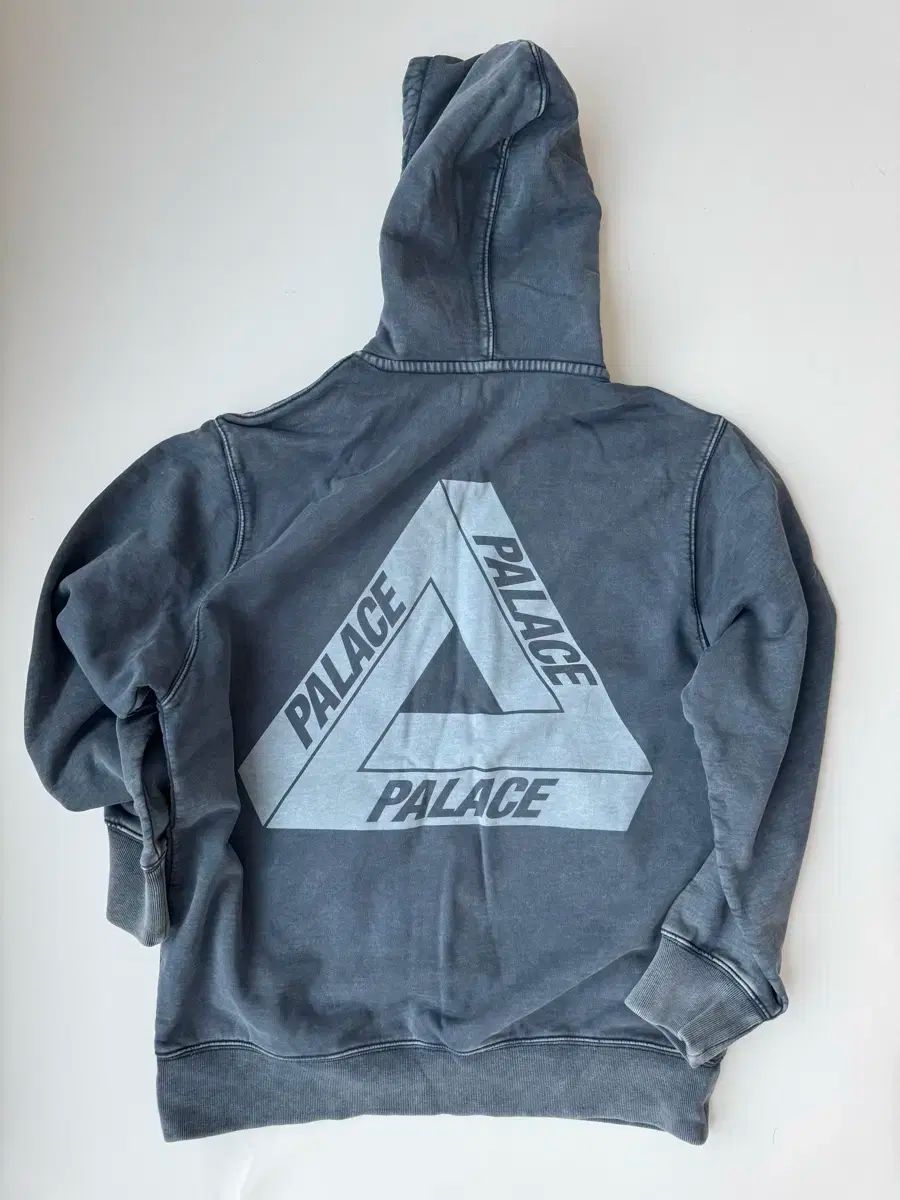 PALACE(パレス) ウォッシュアウト トリパグ フード付きTシャツ L ネイビー