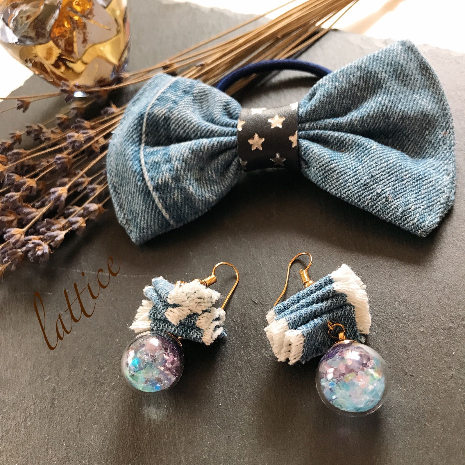 デニムリメイク☆ヘアクリップ☆男前 【公式通販】