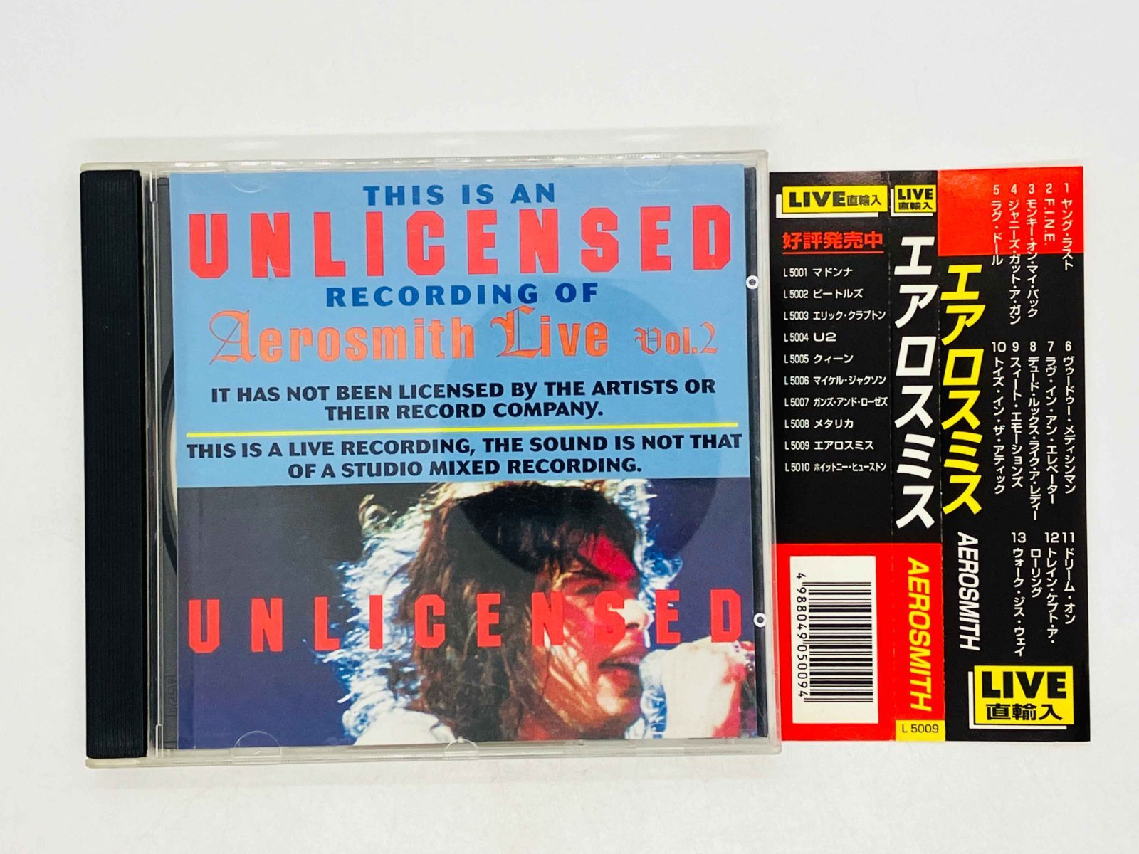 CD AEROSMITH LIVE 2 / エアロスミス / UNLICENSED 帯付き SW108