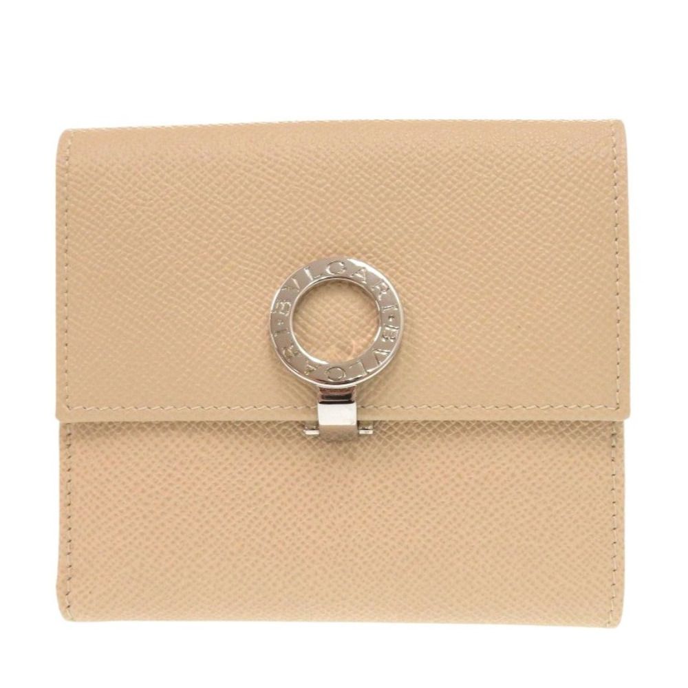 【BVLGARI】ブルガリ クリップ 三つ折り財布 新品同様 ブルガリ 23273 ブルガリブルガリ ロゴクリップ