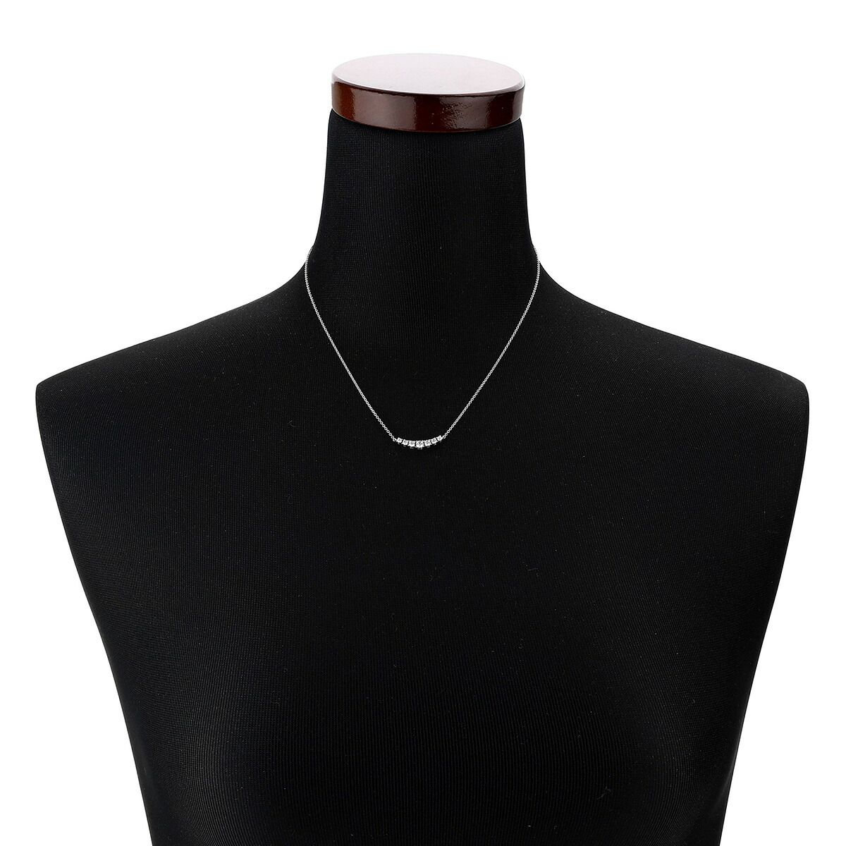 ティファニー イースト ウエスト ネックレス ダイヤモンド Pt950  