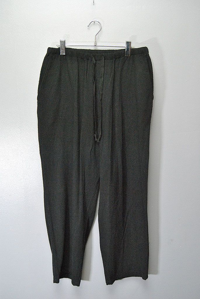 COMOLI シルクネップ ドローストリングパンツ コモリ 23SS ブラック 3