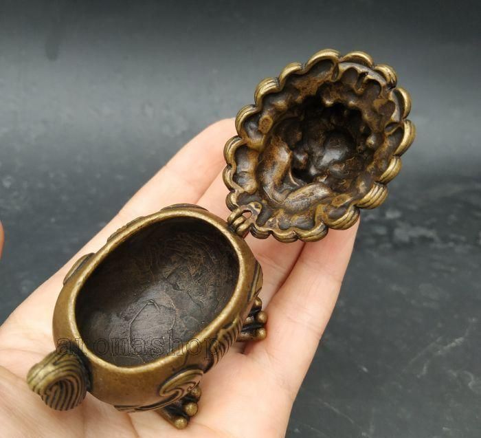 銅器 香炉 茶道香炉 神獣香炉招財辟邪 香道具 装飾品 工芸品 置物