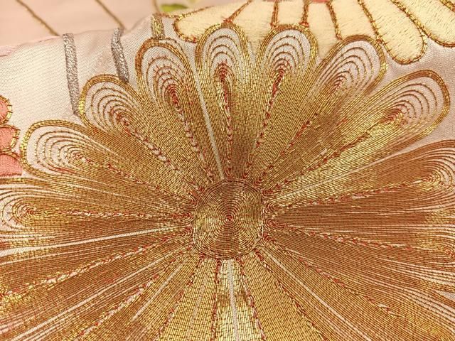 平和屋着物○豪華振袖 駒刺繍 花鞠文 暈し染 金彩 銀