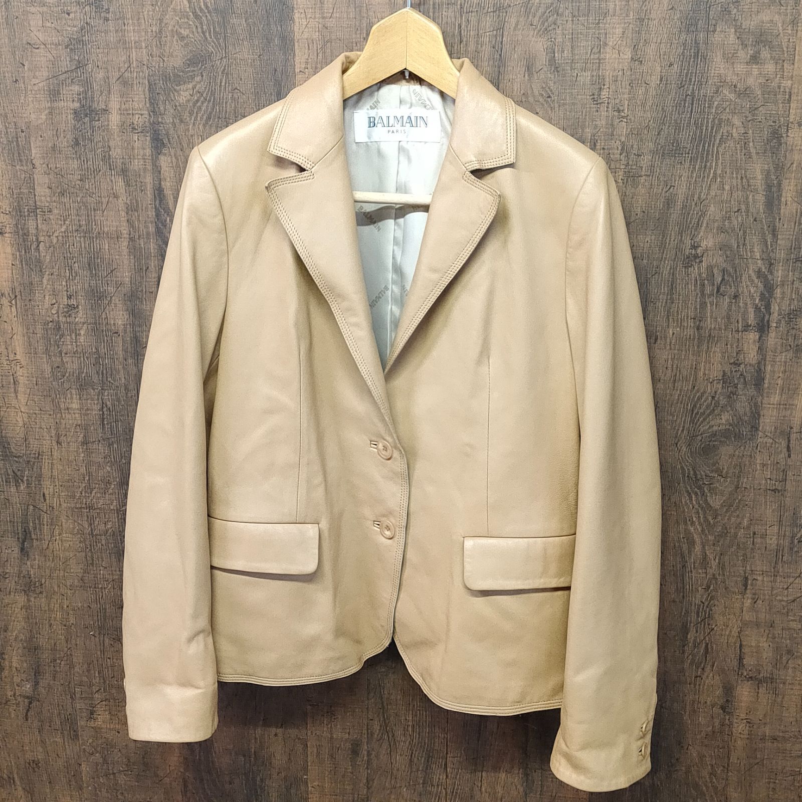 M940◆BALMAIN レザージャケット 羊革 サイズ不明 レディース◆