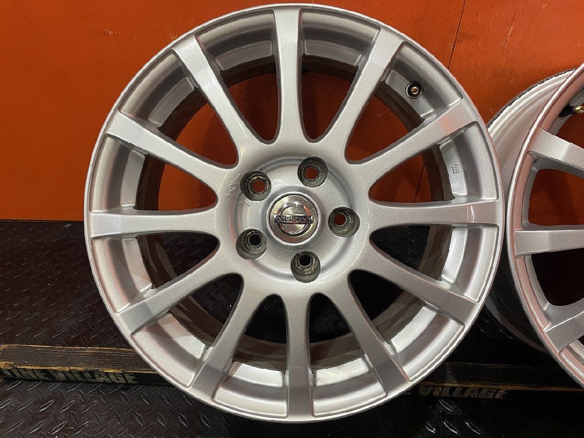 NISSAN 日産 エクストレイル 純正ホイール ENKEI製 18インチ 4本 7J5HPCD114.3+40 エルグランドにも　(MHB341MS)クレジットカード QRコード決済可能 NISSAN 日産 エクストレイル 純正ホイール ENKEI製 18インチ 4本