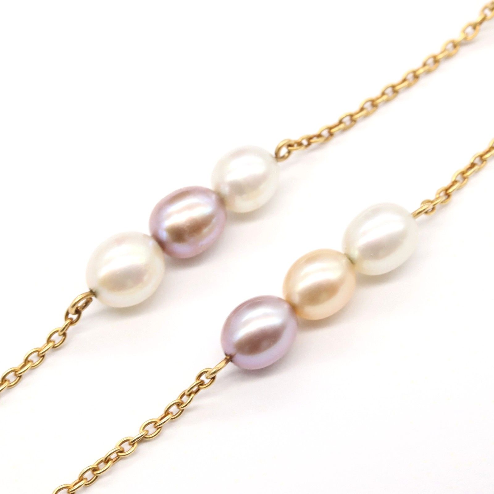 タサキ TASAKI ネックレス パールネックレス 首回り40cm K18（イエロー 