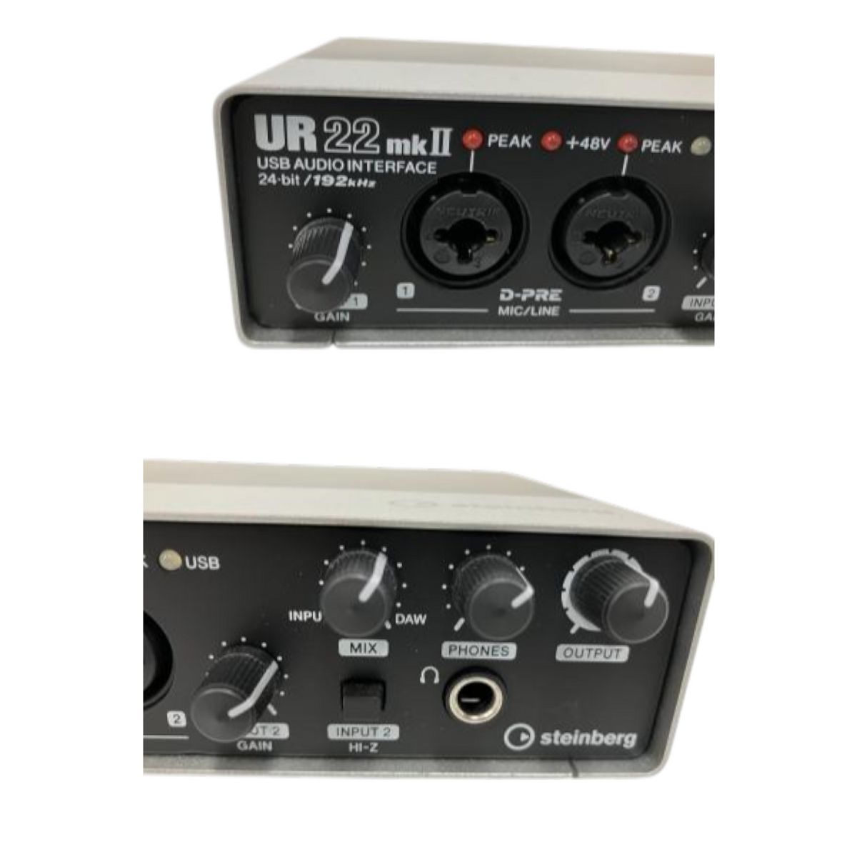 【中古】Steinberg UR22mkII オーディオインターフェース STEINBERG UR22mkII オーディオインターフェイス 24bit/192kHz