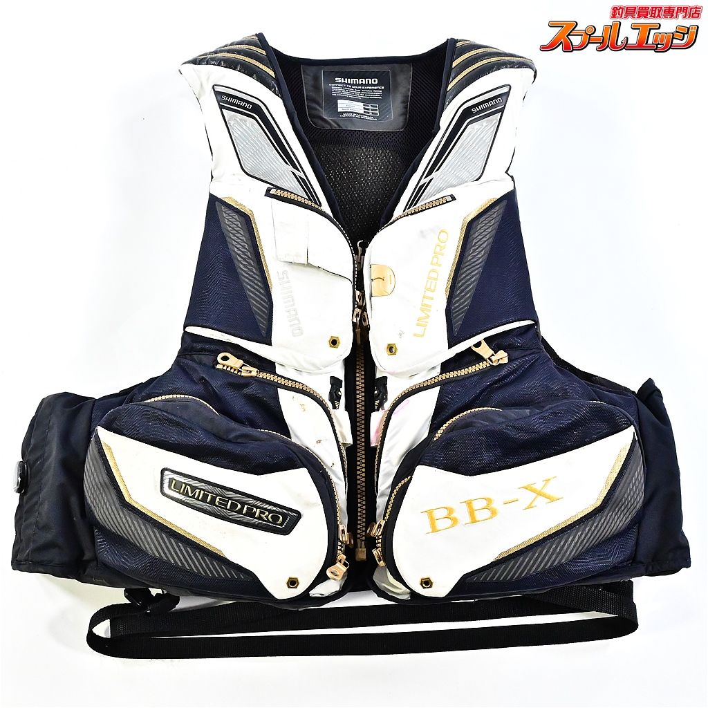 シマノ ネクサス リフレクトフローティングベスト サイズアジアXL BB-Xホワイト VF-112R SHIMANO NEXUS PRO K_100 e07193