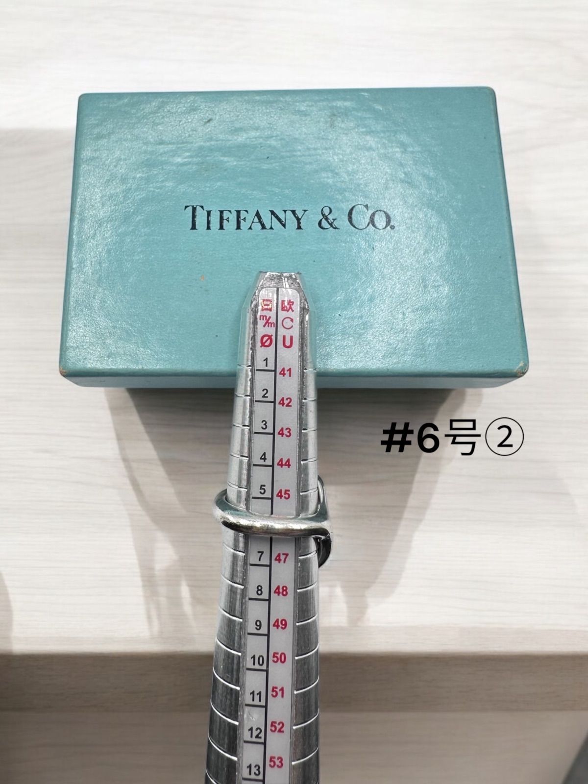 指輪 Tiffany Tiffany & Co. vintagering #6号② Tiffany オープン