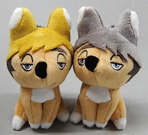 侑キツネ＆治キツネ ぬいぐるみマスコットチャーム2個セット 中古】雑貨 侑キツネ＆治キツネ ぬいぐるみマスコットチャーム2