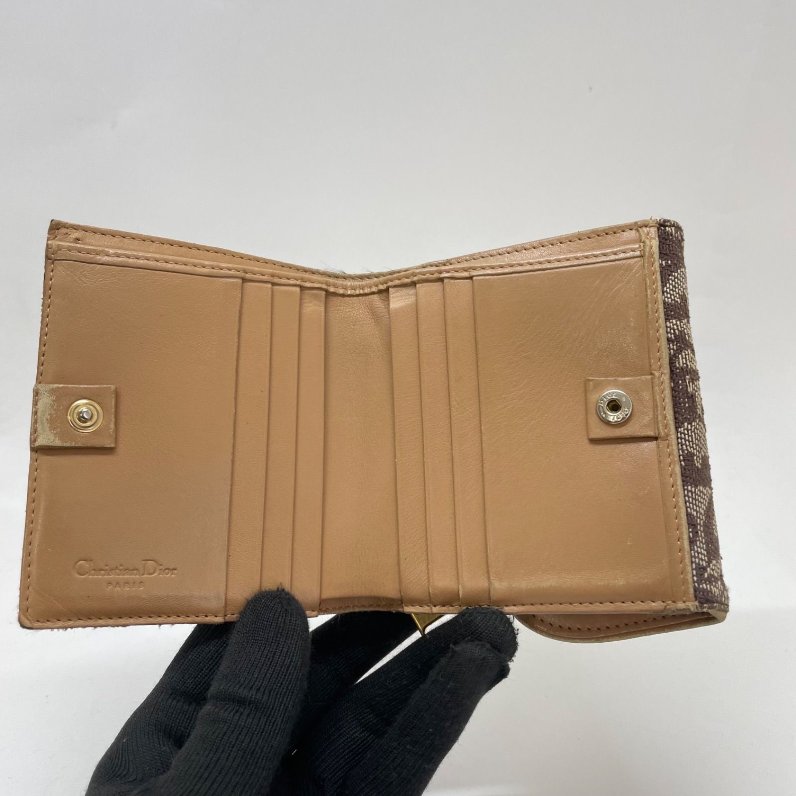 1300 Christian Dior クリスチャンディオール 折り財布 総柄