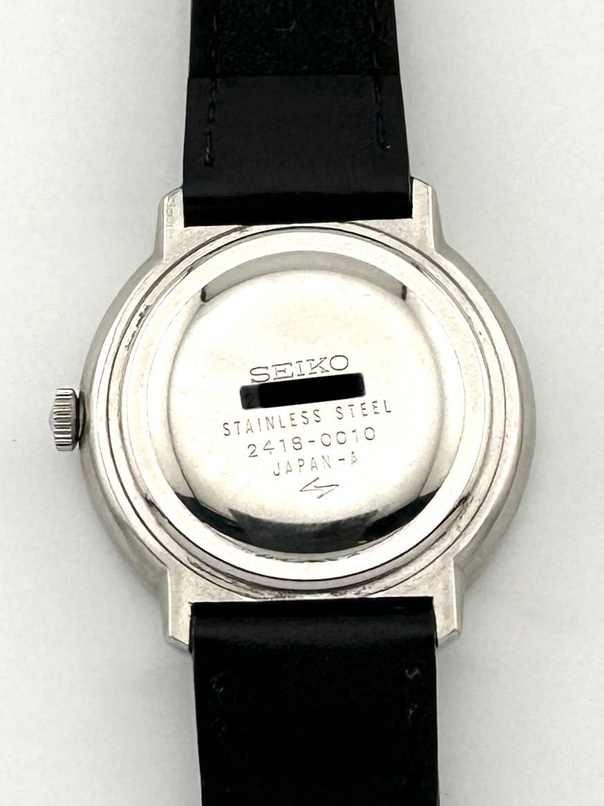 希少超美品　SEIKO 2418-0010 シャリオ メンズ 自動巻き 腕時計 SEIKO 2418-0010 シャリオ 自動巻き時計 セイコー OH済み - メルカリ