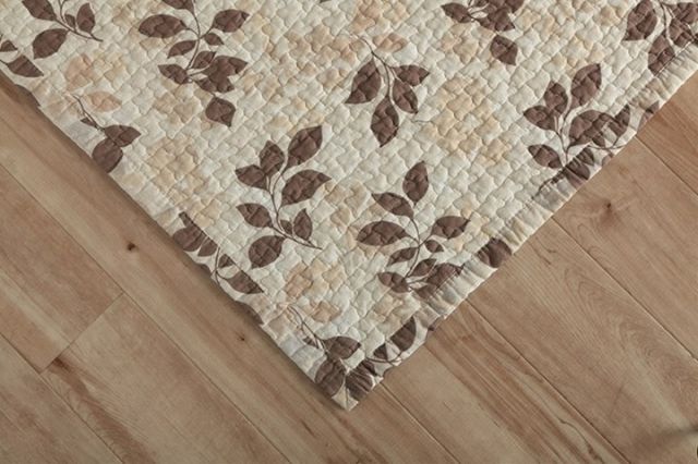 マルチカバー おしゃれ 洗える 長方形 約190×240cm グレー 綿 花 水洗いキルト リバーシブル ベッドスプレッド こたつカバー ソファカバー ホットカーペットカバー グレー 代引不可 MARWIL-DEMENAGEMENTS_CH