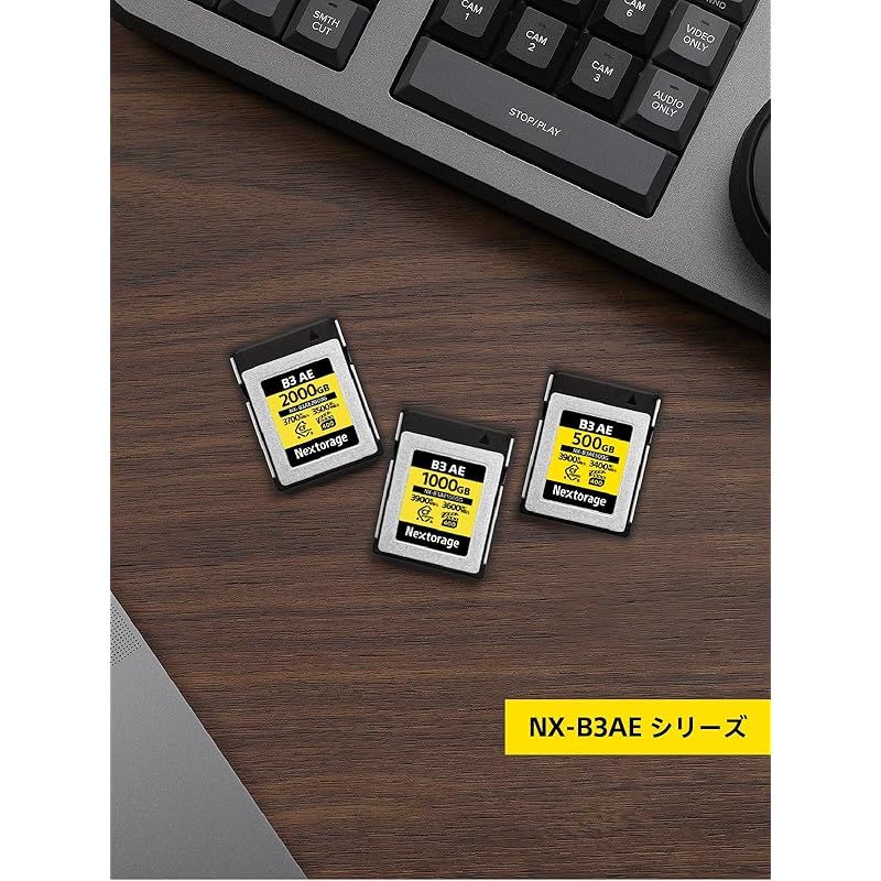 Nextorage 日本メーカー CFexpress 4.0 Type B 500GBメモリーカード 最大読み出し速度3900MB s 最大書き込み速度3400MB s 最低継続書き込み速度850MB s NX-B3AE500G CF express 4.0
