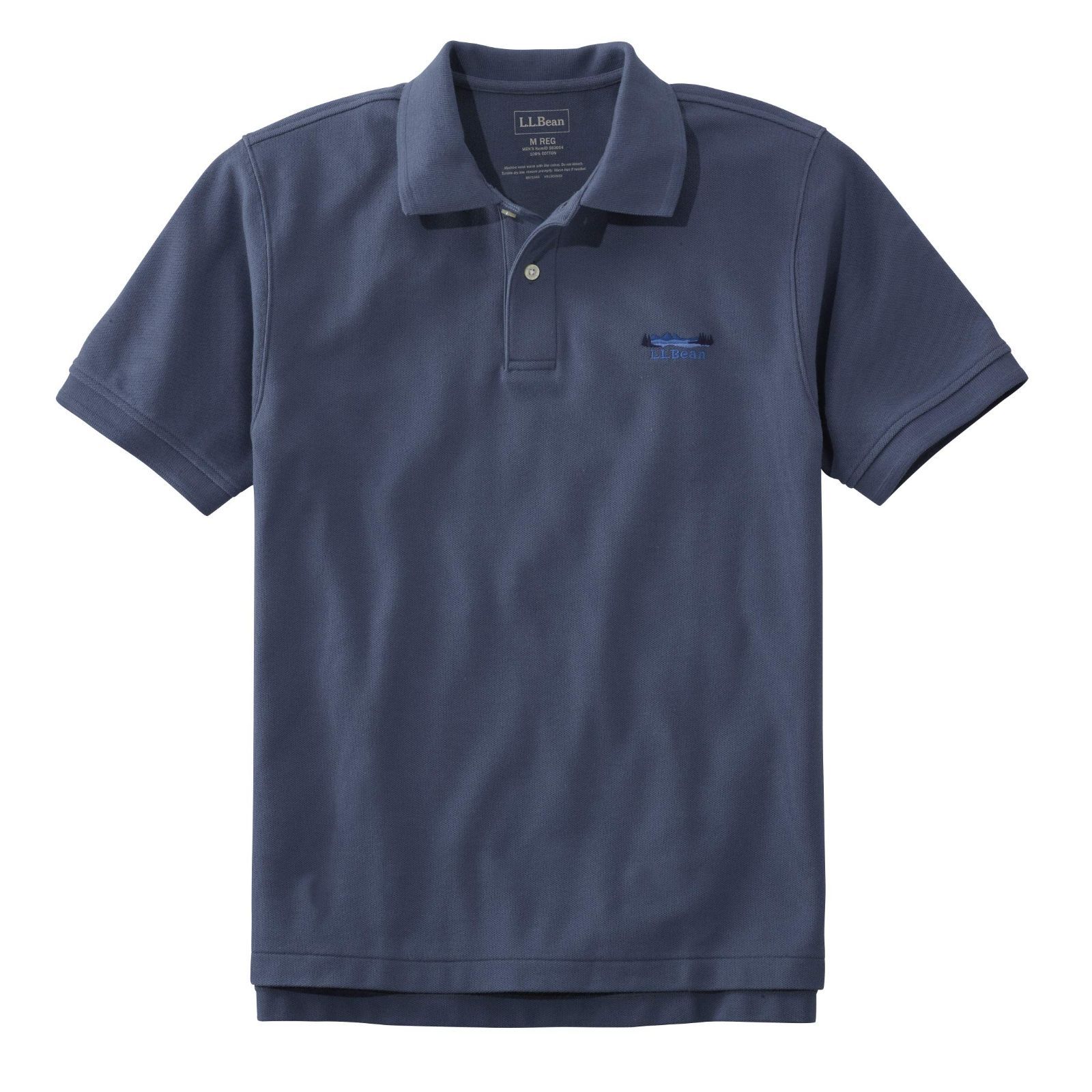 Size S_Color Vintage Indigo L.L.Bean エルエルビーン メンズ ダブル エル ポロシャツ 半袖 カタディン ロゴの刺繍入り ジャパン フィット Sサイズ ネイビー Vintage Indigo ０ＵＲＱ４２７００