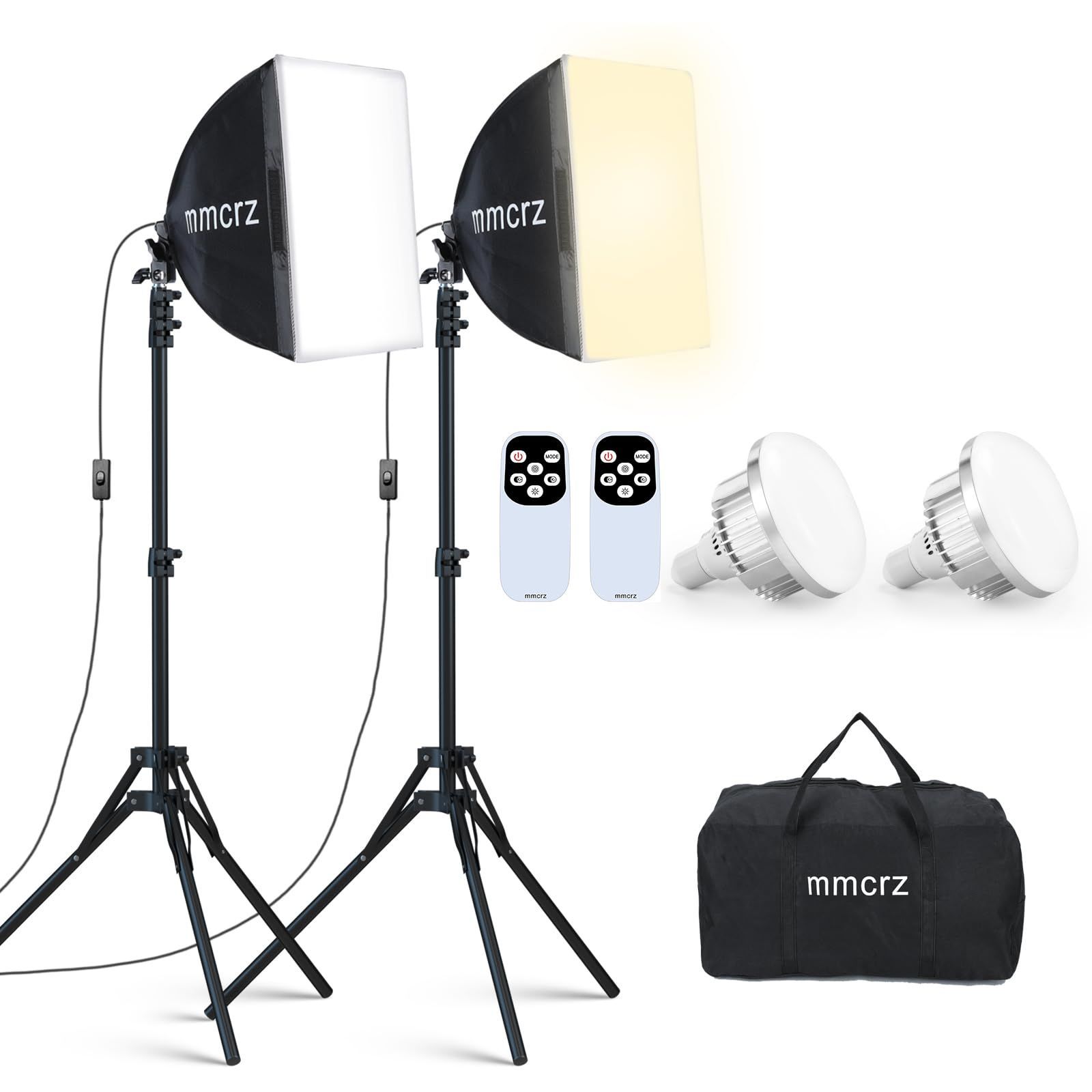 新着商品 40x40cmライトボックス LED 撮影用照明キッ 155cm調整 三脚付き 5400K 写真照明用セット 折り畳み式スタジオ照明キット 写真撮影ソフトボックス 収納バッグ付き お持ち込みやすい ポートレート スタジオ撮影用 製品撮影 ビデオ録