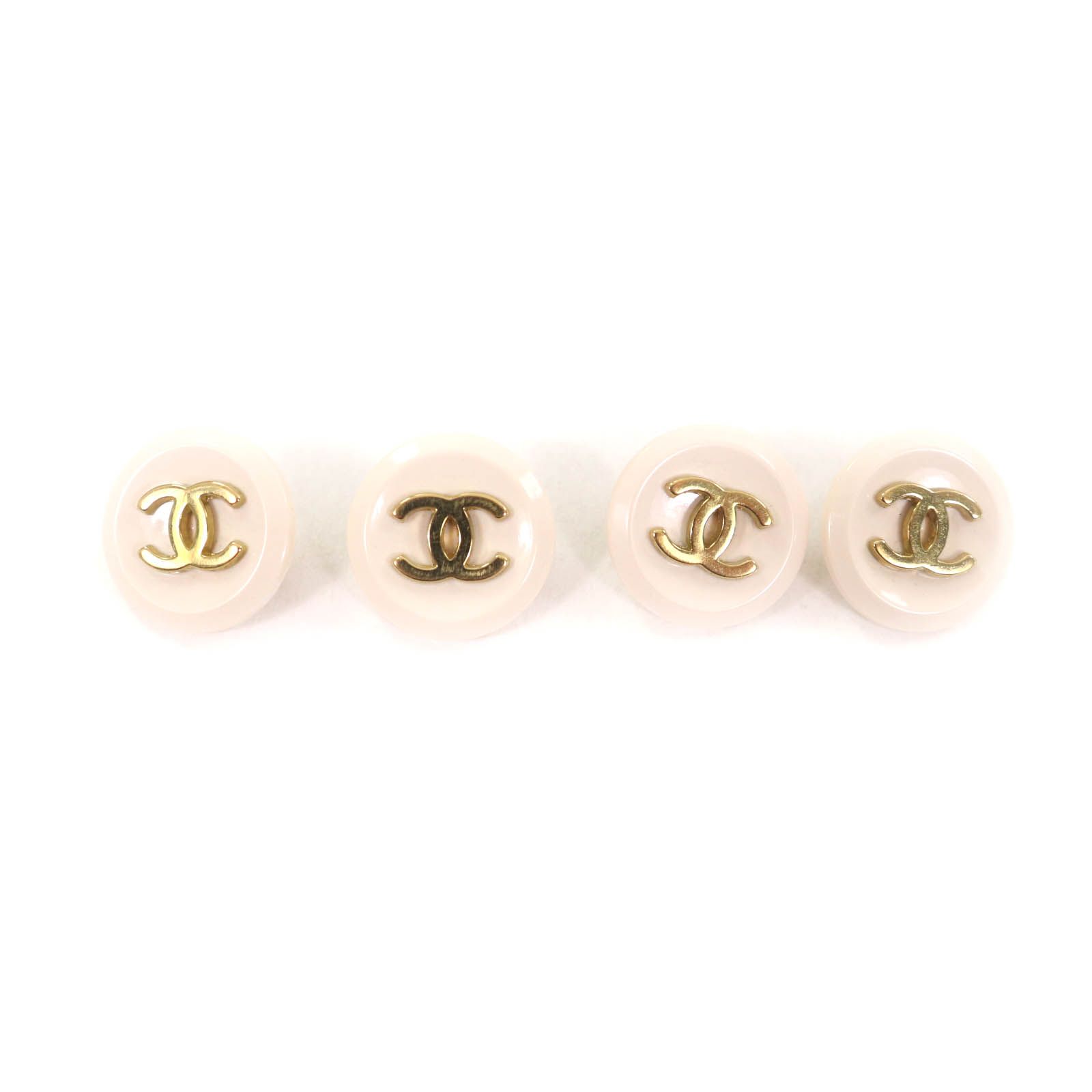 シャネル☆ボタン 4個セット ココマーク ココロゴ ヴィンテージ 刻印あり 美品☆CHANEL シャネル ヴィンテージ ココマーク ボタン4個Set