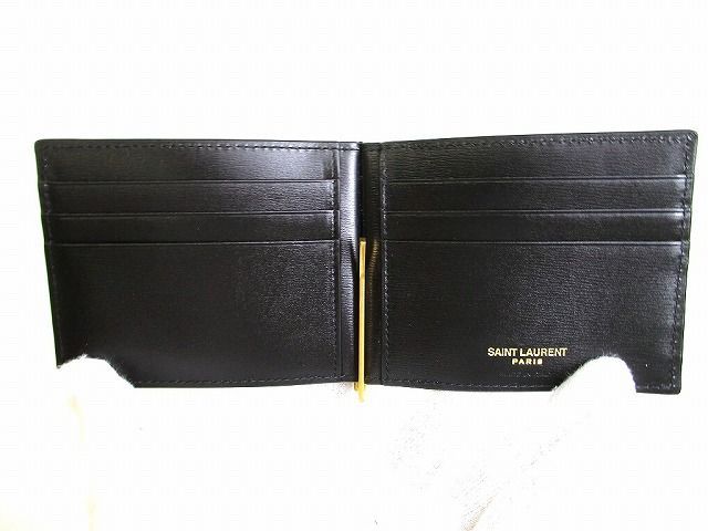 サンローラン　サンローランパリ　カサンドラ　お札入れ　マネークリップ　二つ折り サンローラン サンローランパリ カサンドラ お札入れ