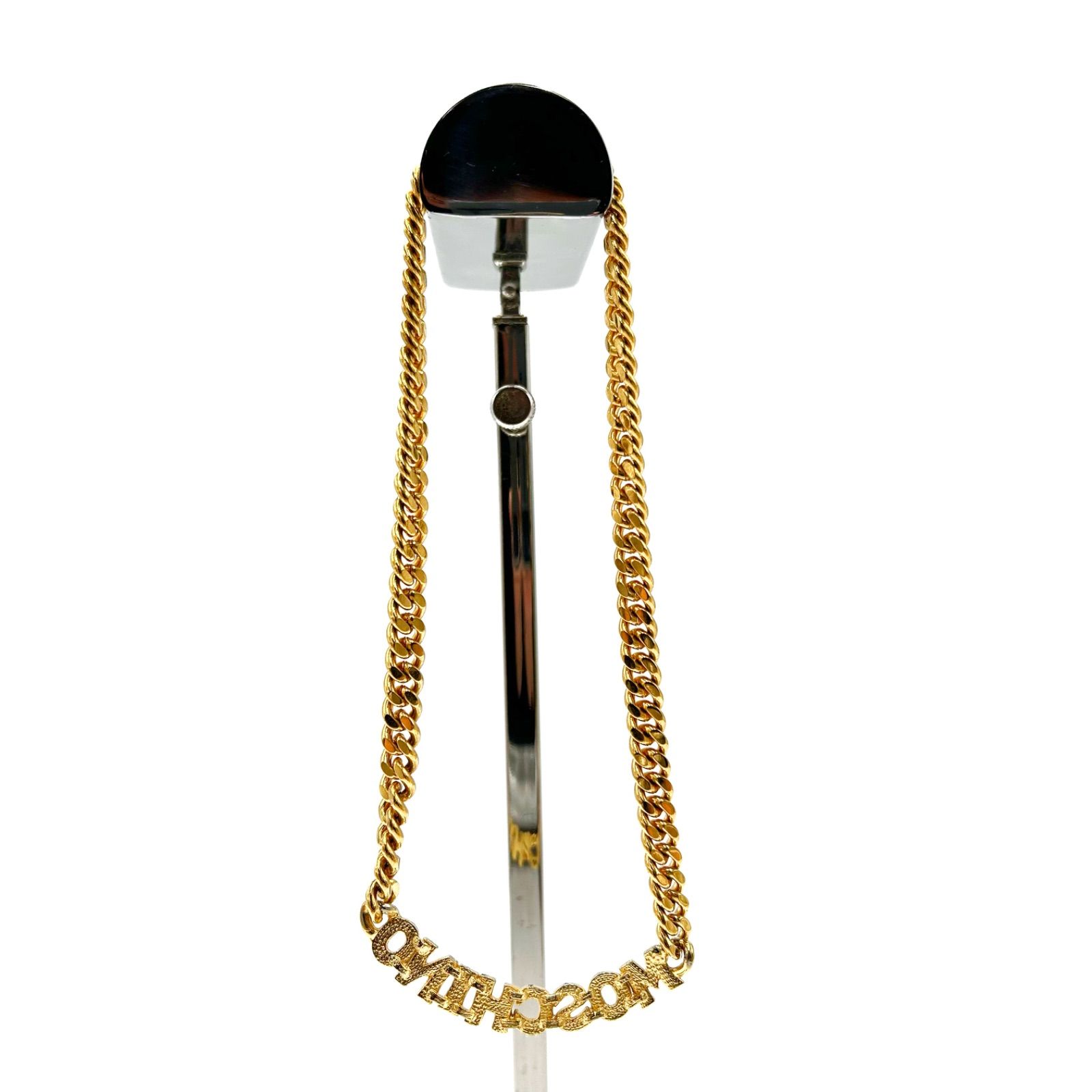 美品 MOSCHINO モスキーノ ネックレス チェーン 喜平