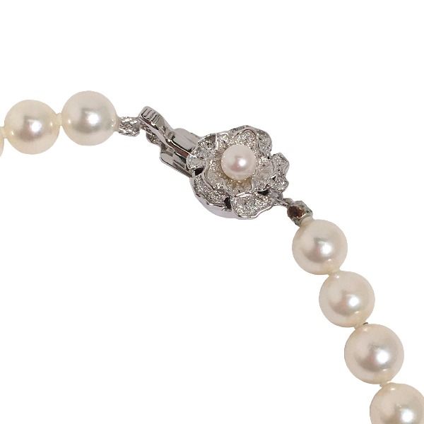 パール 53粒 ネックレス ホワイト - メルカリ 