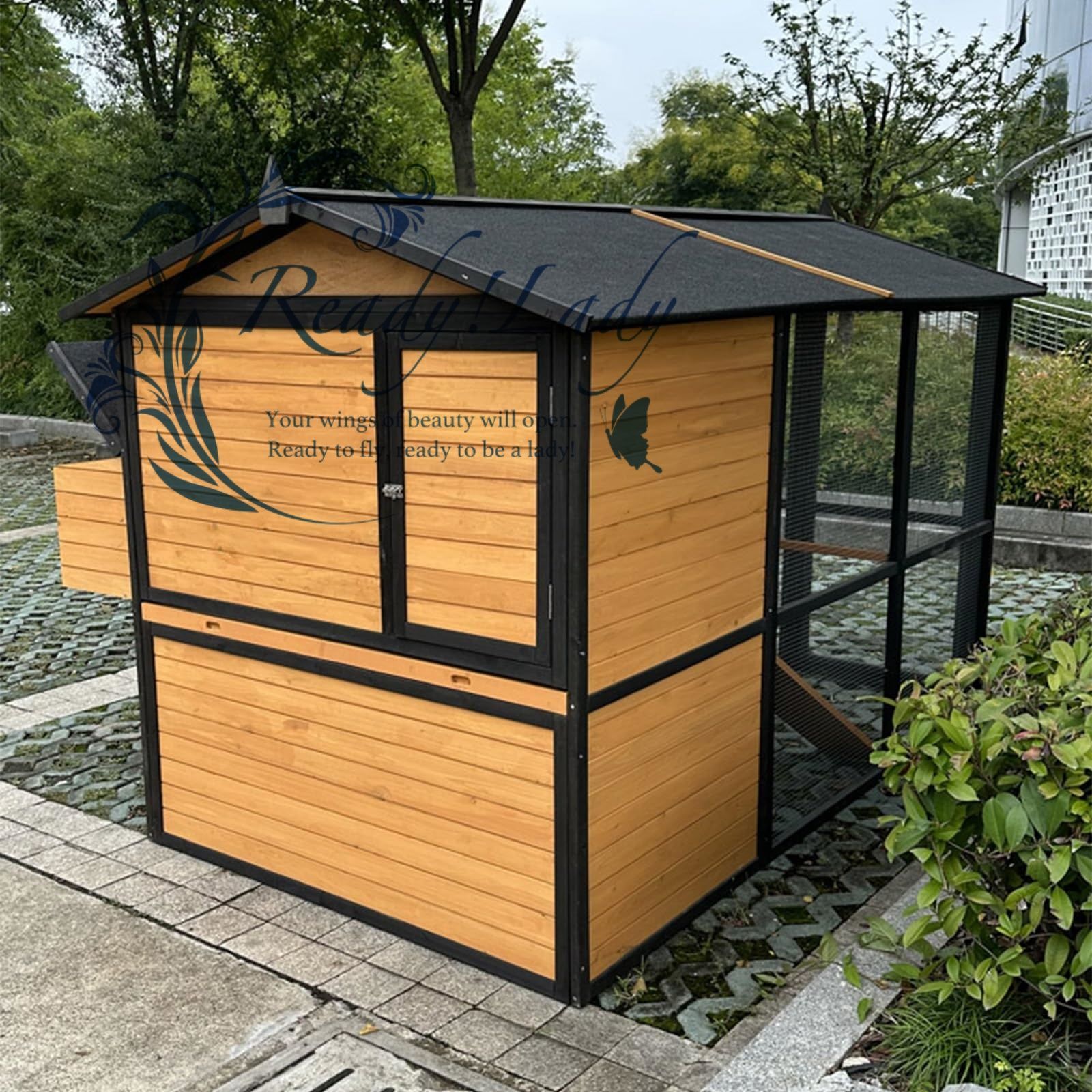 大型鶏小屋 木製鶏舎