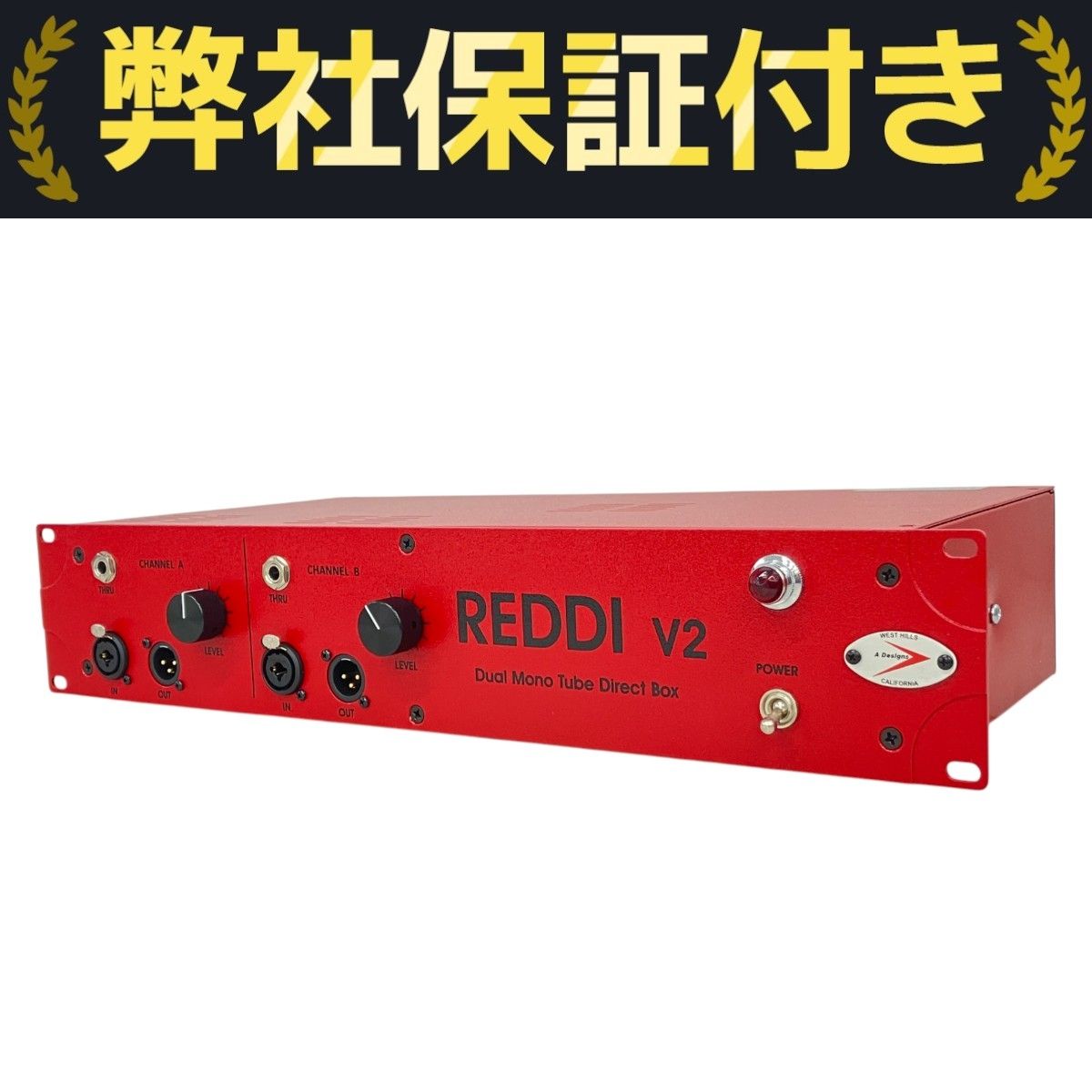 A-Designs Audio REDDI-V2 2ch チューブDI ダイレクト ボックス エー デザイン オーディオ 音響機器 ♥ K10281663